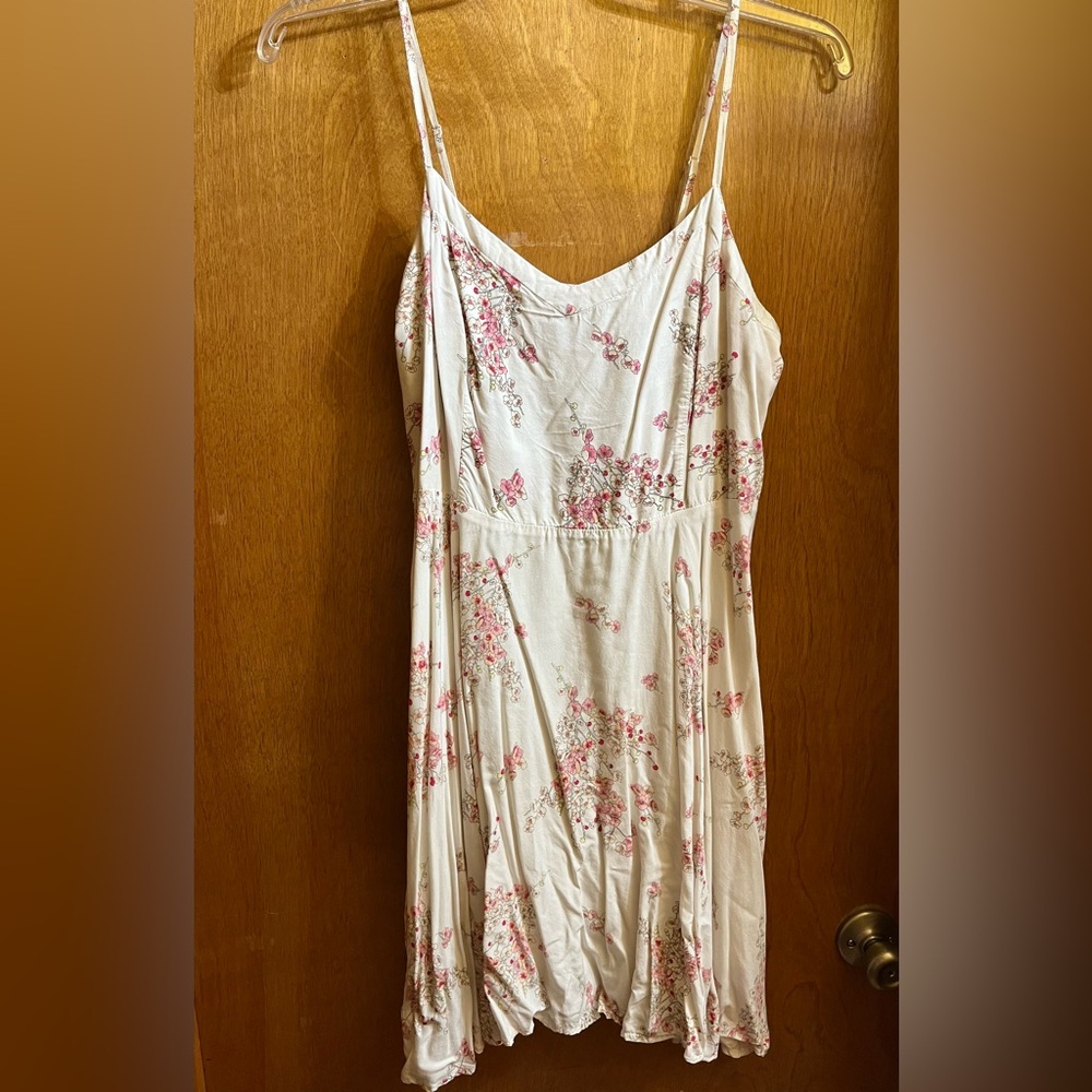 Old Navy Pink Floral Smocked Sundress